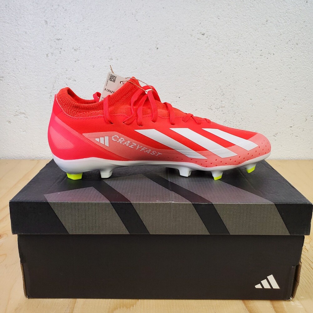 Adidas X Crazyfast League FG Cleats Mens 9 US Solar Red Soccer Football IE2377